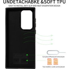 Cool-M Samsung Galaxy S23 Ultra Kickstand Kart Tutucu Pu Deri Arka Kapak Litchi Doku (Yurt Dışından)