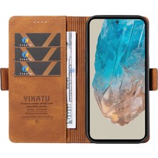 Cool-M Samsung Galaxy M35 5g Cilt Dokunmatik Duygu Pu Deri Cüzdan Telefon Kapağı (Yurt Dışından)