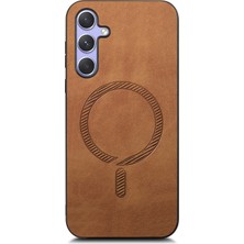 Cool-M Samsung Galaxy A54 5g Deri Ten-Dokunmatik Telefon Kılıfı Magsafe ile Uyumlu (Yurt Dışından)