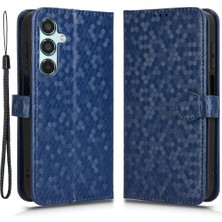 Cool-M Samsung Galaxy M35 5g Cüzdan Nokta Desenli Baskı Pu Deri Telefon Kapağı (Yurt Dışından)