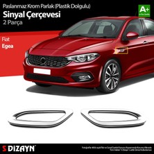 Drs Tuning S-Dizayn Fiat Egea Parlak Krom Sinyal Çerçevesi 2 Prç. Abs Plastik Dolgulu 2015 Üzeri