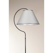 Woodhub Aydınlatma Lambader Silver Mia Elips Siyah (Silver Çember) A.gri Şapka