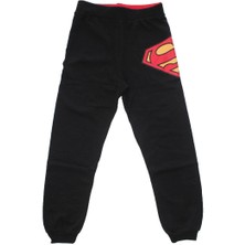 Bebegen Erkek Çocuk Siyah Süperman Baskılı Tek Alt Eşofman