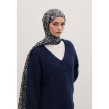 Fresh Tıny Leopar Desen Şal Mavi