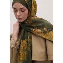 Fresh Darıa Desen Şal Hardal