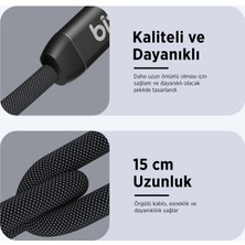 Bix Adp-12 Type-C To 3.5mm Kulaklık ve 15W Type-C Şarj Kablo Dönüştürücü