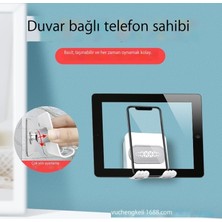 Qinyue Cep Telefonu Tutucusu Banyo Başucu Çok Fonksiyonlu Yumruksuz Cep Telefonu Tutucusu Tembel Şarjlı Cep Telefonu Tutucusu (Yurt Dışından)