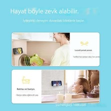 Qinyue Cep Telefonu Tutucusu Banyo Başucu Çok Fonksiyonlu Yumruksuz Cep Telefonu Tutucusu Tembel Şarjlı Cep Telefonu Tutucusu (Yurt Dışından)