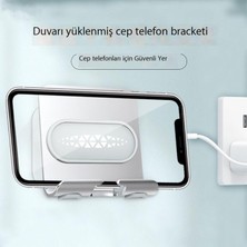 Qinyue Cep Telefonu Tutucusu Banyo Mutfak Başucu Banyo Yumruksuz Duvar Tableti Evrensel Macun (Yurt Dışından)