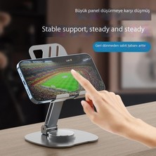 Leca Ayarlanabilir Metal Tablet Katlanır Stand Masaüstü Öğrenme Canlı Yayın Cep Telefonu Standı Ağırlıklı Destek Plakası (Yurt Dışından)