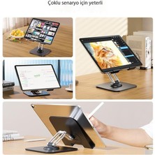 Leca Cep Telefonu Tutucusu Masaüstü Ayarlanabilir Tembel Başucu Alüminyum Alaşımlı Tutucu Cep Telefonu Tutucusu Tablet Tutucu (Yurt Dışından)