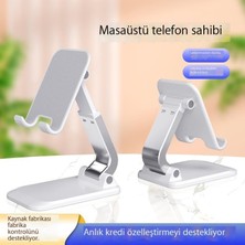 Leca Masaüstü Evrensel Tablet Desteği Katlanabilir Geri Çekilebilir Cep Telefonu Tutucusu (Yurt Dışından)