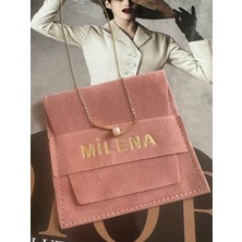 Milena Istanbul Zarif Incili Çelik Kolye