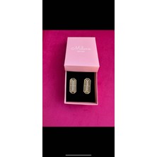 Milena Istanbul Zirkon Taşlı Sekizgen Tasarım Küpe