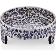 The Mia Sedef Ayaklı Dekor 30X12 cm