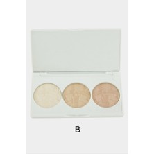 Gabrini 3'lü Highlighter Palet Set