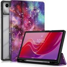 xPhone Store Lenovo Tab M11 / Xiaoxin Pad 2024 Samanyolu Için Boyalı Deri Kılıf (Yurt Dışından)