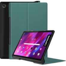 xPhone Store Lenovo Yoga Tab 11 / YT-J706X Koyu Yeşil Için Custer Texture Deri Kılıf (Yurt Dışından)