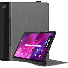 xPhone Store Lenovo Yoga Tab 11 / YT-J706X Gri Için Custer Texture Deri Kılıf (Yurt Dışından)