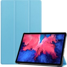 xPhone Store Lenovo Tab P11 (TB-J606F) Gök Mavisi Için Deri Kılıf (Yurt Dışından)