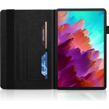 xPhone Store Lenovo Tab P12 / Xiaoxin Pad Pro 12.7 2023 Siyah Için Deri Kılıf (Yurt Dışından)