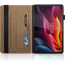 xPhone Store Lenovo Tab P12 / Xiaoxin Pad Pro 12.7 2025 Kahverengi Için Deri Kılıf (Yurt Dışından)