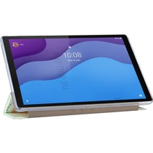 xPhone Store Lenovo Tab M10 Hd Gen 2 (TB-X306F) Deri Kılıf Yeşil Dinozor Için (Yurt Dışından)