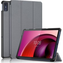 xPhone Store Lenovo Tab M10 5g 10.6 Gri Için Deri Akıllı Tablet Kılıfı (Yurt Dışından)