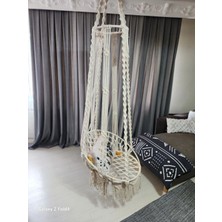 Aslan Butik Makrome Özel Örgü Salıncak Hamak Efsane Model