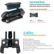 Cyclone 30DK Uçuş 4K 5g Wifi Gps Drone Çift Eksen Gimbal Kamera Fırçasız Motor Katlanabilir Taşıma Çantalı