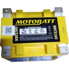 Motobatt Quadflex 4 Kutup 12V 34 Ah 440 Cca Akü MBTX30U