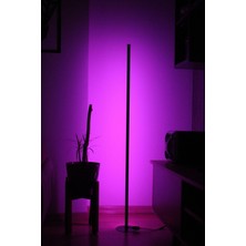 Woodhub Dekoratif Köşe LED Lambader Rgb Kumandalı 16 Renk Ayaklı
