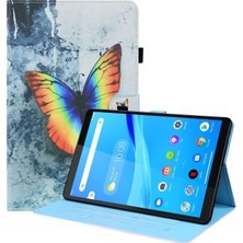 ZHKJ Shop Lenovo Tab M8 Fhd Tb-5f / TB-8705X 8.0 Inç Kılıf Renkli Kelebek Için (Yurt Dışından)