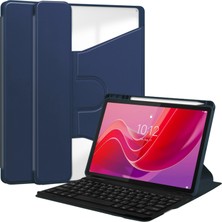 ZHKJ Shop Lenovo Tab M11/XIAOXIN Pad 11 2024 Koyu Mavi Için Klavye Kılıfı (Yurt Dışından)