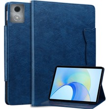 ZHKJ Shop Lenovo Tab K11 Plus / M11 Plus Kraliyet Mavisi Için Kedi Tokalı Kılıf (Yurt Dışından)