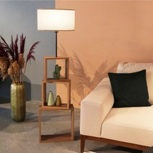 Kumaş Başlıklı Modern Raflı Lambader AYD-2903