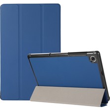 ZHKJ Shop Lenovo Tab M10 Hd (X306) Flip Tpu + Pu Deri Kılıf Lacivert Için (Yurt Dışından)