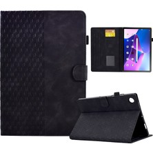 ZHKJ Shop Lenovo Tab M10 Plus Gen 3 Siyah Için Deri Kılıf (Yurt Dışından)