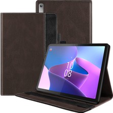 ZHKJ Shop Lenovo Tab P11 Pro Gen 2 Kahve Için Tablet Pc Deri Kılıf (Yurt Dışından)