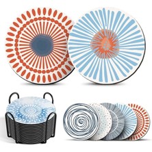 Valerine Life Yıkanabilir Kaymaz Ofis Çay ve Kahve Fincan Bardak Altlığı 10X10CM 6 Adet Model NO.504