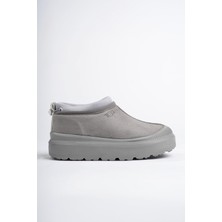 Muggo Luuq Garantili Kadın Kalın Taban Içi Tüylü Günlük Mini Yarım Bot