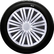 Drs Tuning Kia Uyumlu 14 Inc Kırılmaz Sks Jant Kapağı 1 Takım 4 Adet NO:200