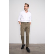 Erpant Slim Fit Gabardin Haki Pantolon