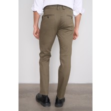 Erpant Slim Fit Gabardin Haki Pantolon