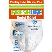 Freshlife Külotlu Hasta Bezi Yetişkin Emici Külotlu Bez M (Medium) 60 Adet 2 Paket