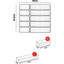 Nandy Home 10 Parça Çekmece Içi Kaşıklık, Düzenleyici, Organizer