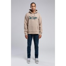 Lee Cooper Gregory Erkek Kapüşonlu Sweatshirt Bej