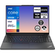 Lenovo Thinkpad E16 G1 İ7-1355U 16GB 512GB SSD 16" Wuxga W11P Taşınabilir Bilgisayar 21JN004WTX