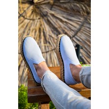 Deridün Yıldız Shoes CH305 Triko Erkek Ayakkabı Beyaz