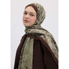 Fresh Elora Desen Şal Askeri Haki